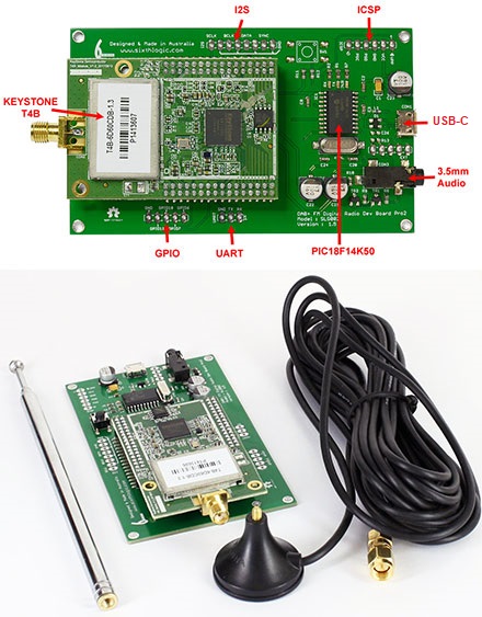 MonkeyBoard DAB DAB+ FM Digital Radio Development Board Pro2.5 mit SlideShow